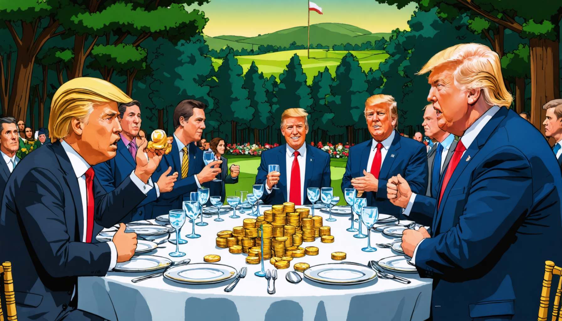 Inside Trump’s $394 Million Crypto Dinner: Activists, Luxury, and Controversy Collide Outside President’s Golf Course